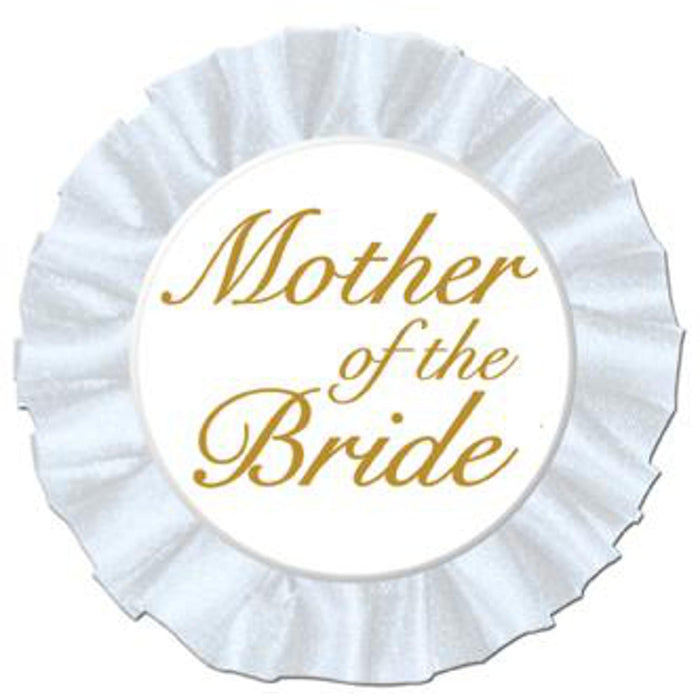"Mother Of The Bride Button - Elegant Wedding Accessory"