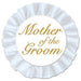 Mother Of The Groom Button With Bowtie And Gold Letters