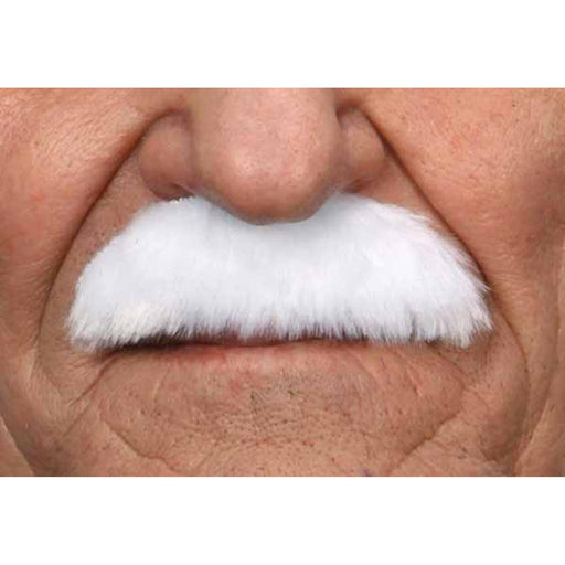 Straight Moustache Pure White