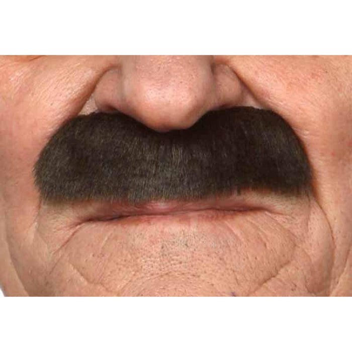 Straight Moustache - Dark Brown