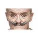 Pointed Moustache Black/Grey - Self Adhesive