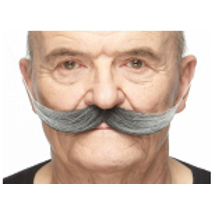 Moustache Black/Grey - Self Adhesive