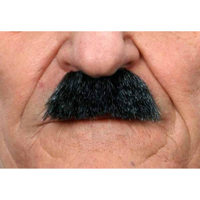 Charlie Chaplin Style Moustache - Black & Grey