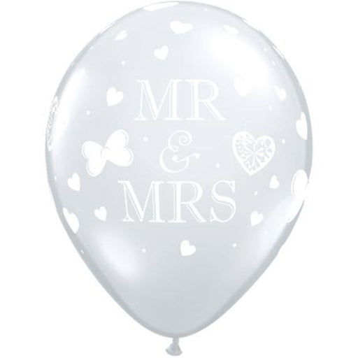 Mr. & Mrs. 11" Clear Bags (50-Pack)