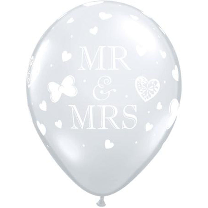 Mr. & Mrs. 11" Clear Bags (50-Pack)