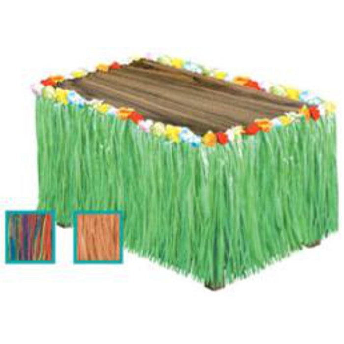 "Multi-Colored Artificial Table Skirting - 30" X 9'"