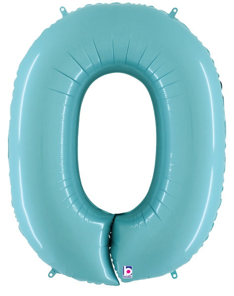 Megaloon Pastel Blue Number 0 Balloon