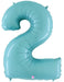 Megaloon Pastel Blue Number 2 Balloon