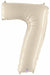Megaloon Number 7 Balloon in White Sand, 32 Inch