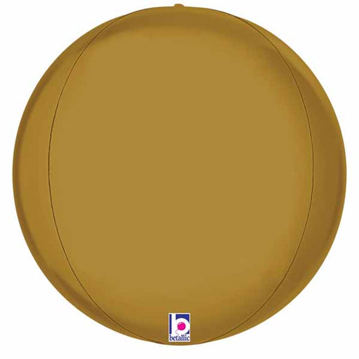 11-Inch Satin Gold Globe Foil Balloon