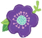 Purple Flower Foil Balloon, 39 Inch