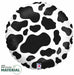 18-Inch Round Cow Print Foil Balloon