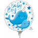 Narwhal Baby Boy Mylar Balloon (9" Rnd A15)