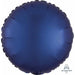 Navy Satin Luxe Tablecloth Set - 18" Round (Pack Of 18)