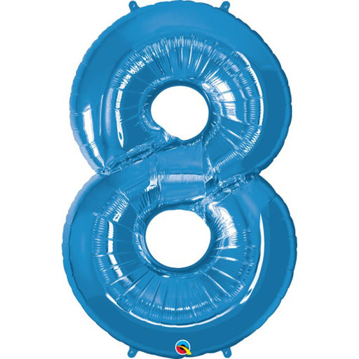 Number #8 Blue 16" Balloon Pack.