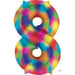 Number #8 Rainbow Splash 34" Longboard