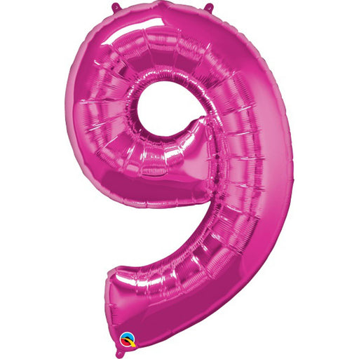 Number #9 Magenta 16" Adhesive Number Pack.