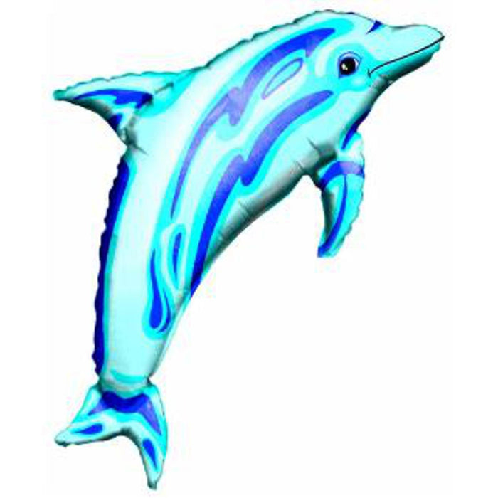 Ocean Blue Dolphin Pool Float & Filter Pkg - 37" Shape.
