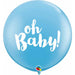 Oh Baby! 3' Pale Blue Balloons (2 Per Pack)