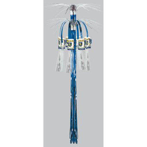 "Oktoberfest Hanging Column - Blue And White Beer Mug And Pretzel Cutouts"