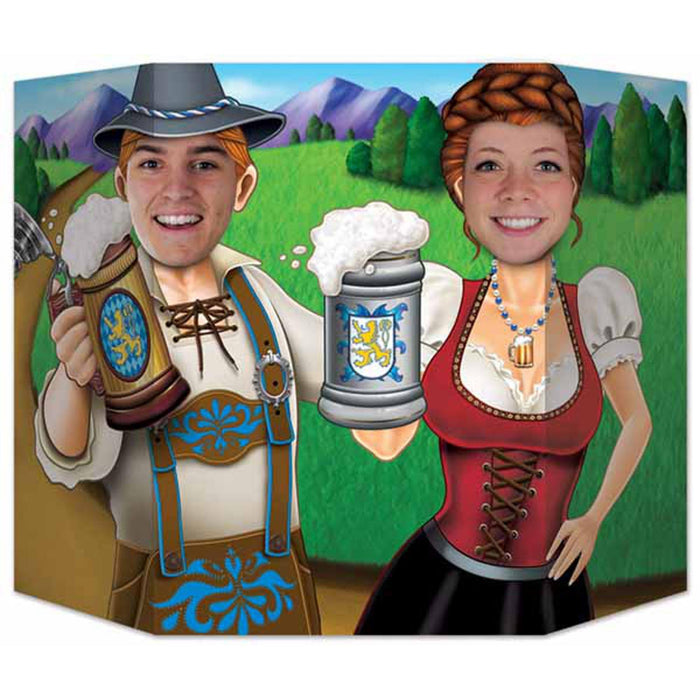 "Oktoberfest Couple Photo Prop - Pretzel And Beer Stein"