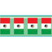 Outdoor Mexican Flag Banner: 18"X60'