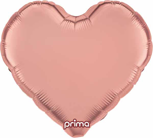 PRIMA ROSE GOLD 32" HEART FOIL 1/PK