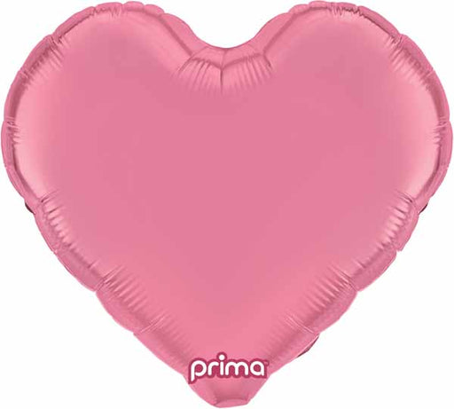 PRIMA LT PINK HEART 9" FOIL 6/PKGD