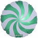 Prima Green Candy Swirl 18-Inch Foil Balloon