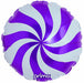 Prima Purple Candy Swirl 18" Foil Balloon