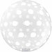 Prima White Dots 20" Sphere Balloon, 1 Pack