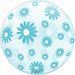 Prima Blue Daisies 20-Inch Sphere Balloon