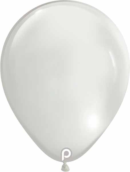 Prima Clear Glass 5-Inch Round Latex Balloons, 100 Count