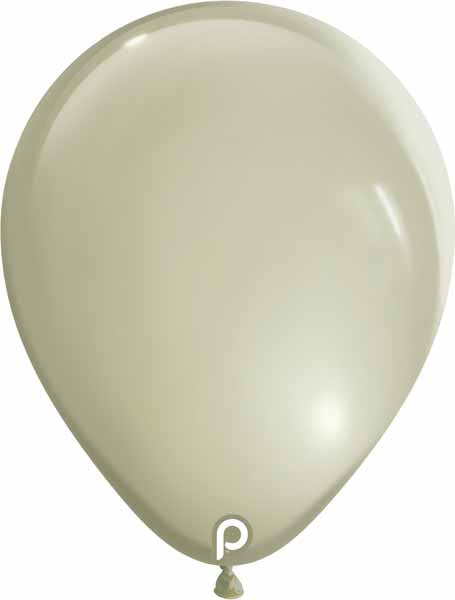 Prima Ivory 5-Inch Round Latex Balloons, 100 Count