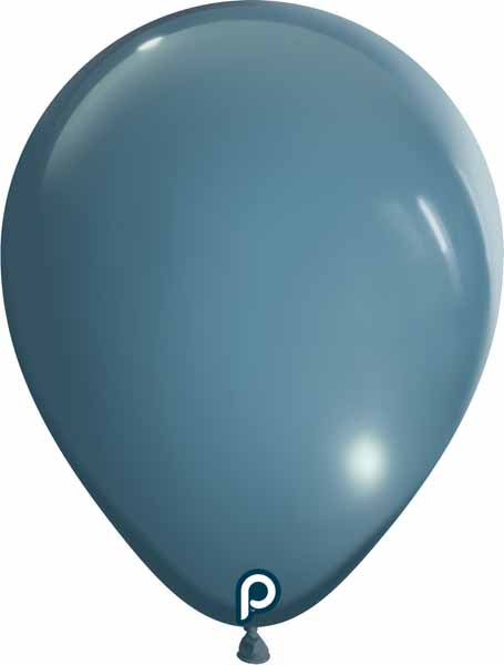 Prima Smokey Blue 11" Round Latex Balloons, 100 Pack