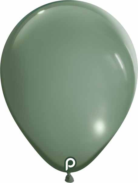 Prima Sage 5" Round Latex Balloons, 100 Count