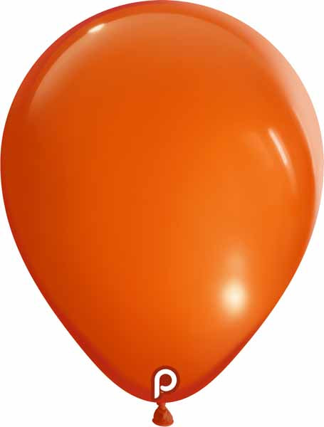 Prima Orange 18 Inch Round Latex Balloons, 25 Pack