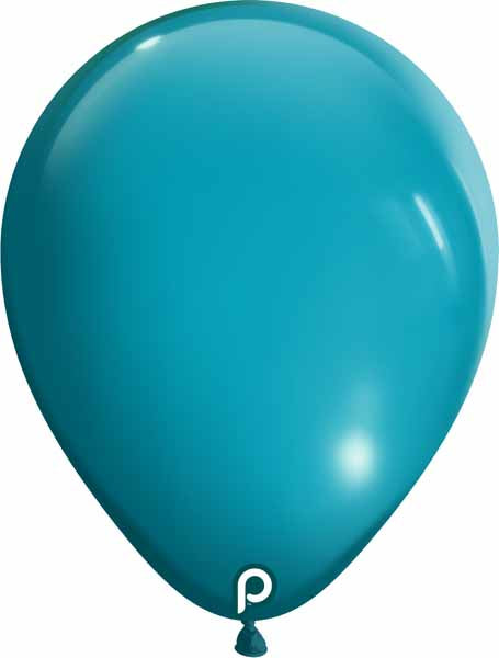 Prima Turquoise 5-Inch Round Latex Balloons, 100 Count