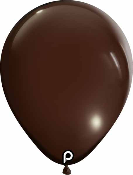 Prima Espresso 5-Inch Round Latex Balloons, 100 Count