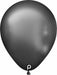 Prima Glam Charcoal 5-Inch Round Latex Balloons, 100 Count