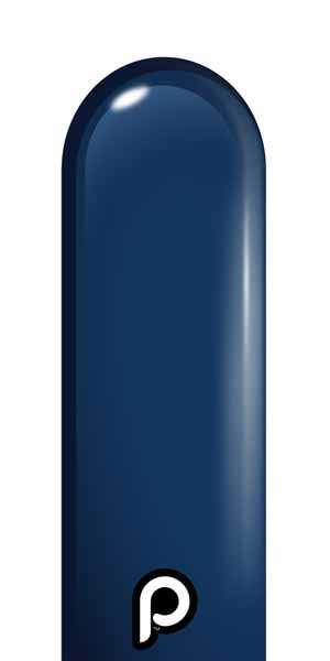 Prima Navy Blue 260 Latex Twisting Balloons, 50 Count