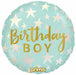 Prima Boy Stars 18-Inch Round Birthday Foil Balloon