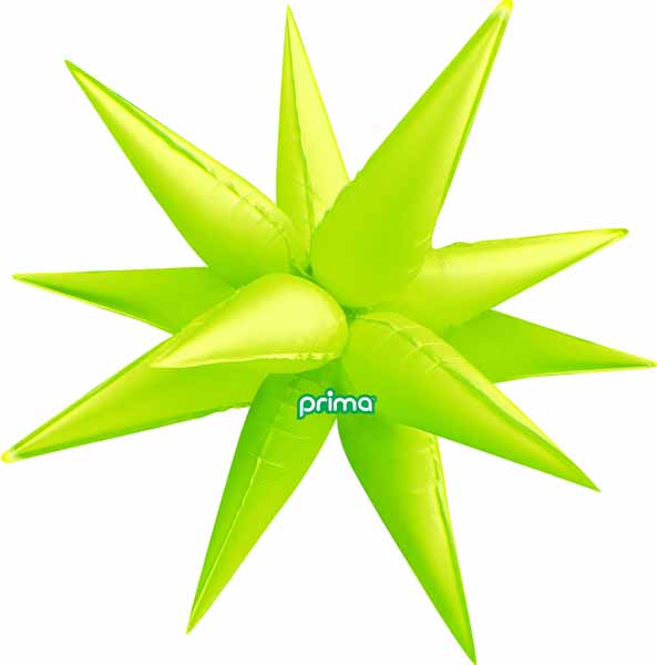 Prima 40 Inch Electric Yellow Starburst Foil Balloon