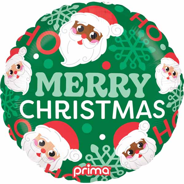 18-Inch Happy Santa Ho Ho Christmas Foil Balloon