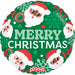 18-Inch Happy Santa Ho Ho Christmas Foil Balloon