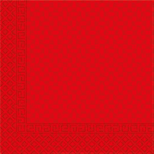 Red Squares 3-Ply Luncheon Napkins, 20 Count