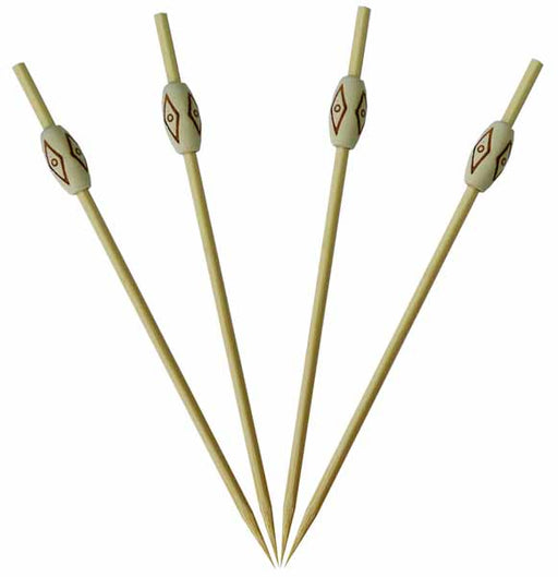 Pyrography Decorated Wooden Toothpicks
