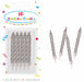 Silver Spiral Birthday Candles with Holders, 10 Pack