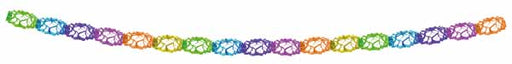 Assorted Colour Paper Garland, 1 Pack