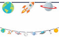 Rocket Space Paper Die-Cut Banner